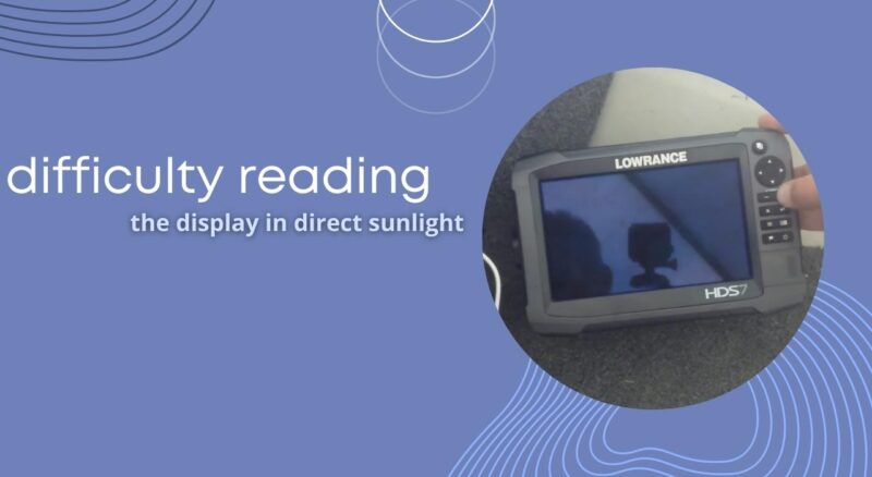 Difficulty in Reading the Display in Sunlight
